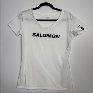 Salomon black and white logo t-shirt size medium